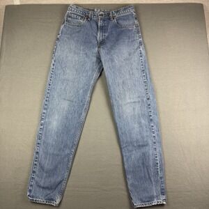 Levis 550 Mens 32x34 Blue Jeans Relaxed Fit Straight Medium Wash‎ Denim